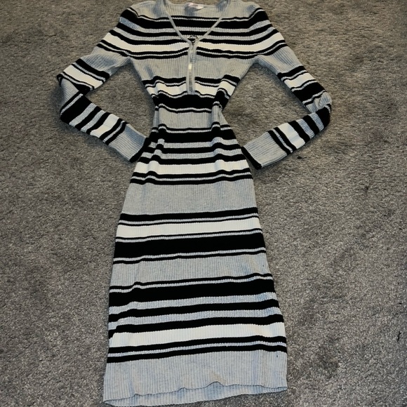 Striped Ribbed Dress - Picture 2 of 6